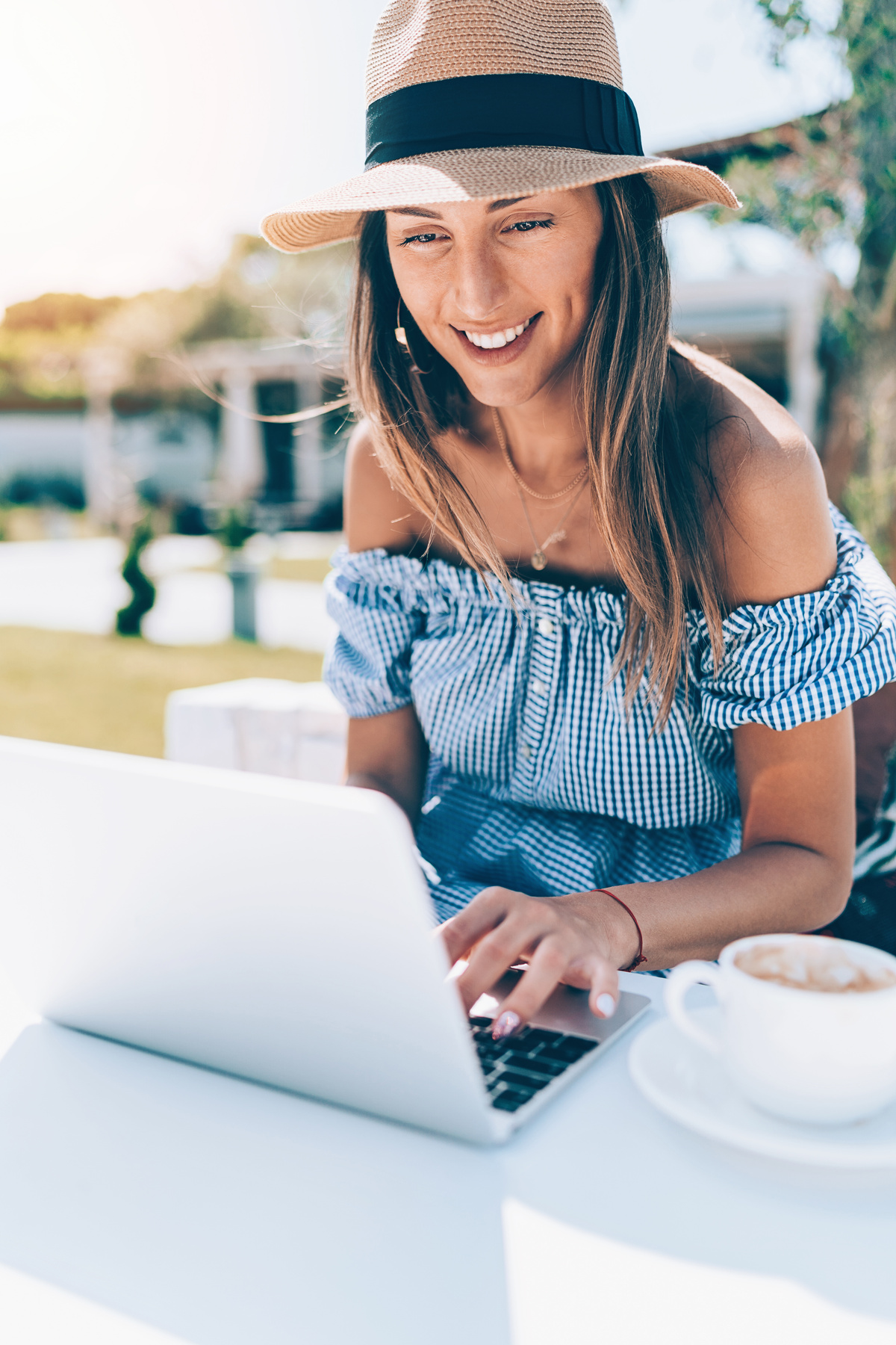 Working outdoors in the summer